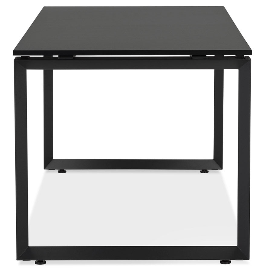 Noxara | Elegante Bureau van Zwart Hout en Metaal – Ruimtelijk en Stijlvol-OfficeKing