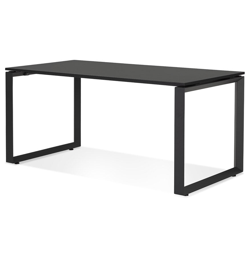 Noxara | Elegante Bureau van Zwart Hout en Metaal – Ruimtelijk en Stijlvol-OfficeKing