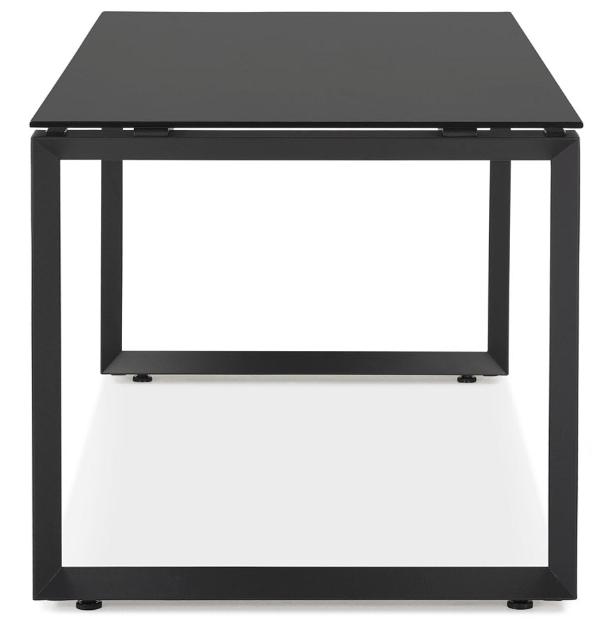 Zentara | Eleganter Schreibtisch aus Glas und Metall – stilvolles Design – 160x80 cm-OfficeKing