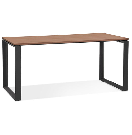 Veridien | Rechteckiger Design Tisch – Edle Notenhölzer & modernes Schwarz-OfficeKing