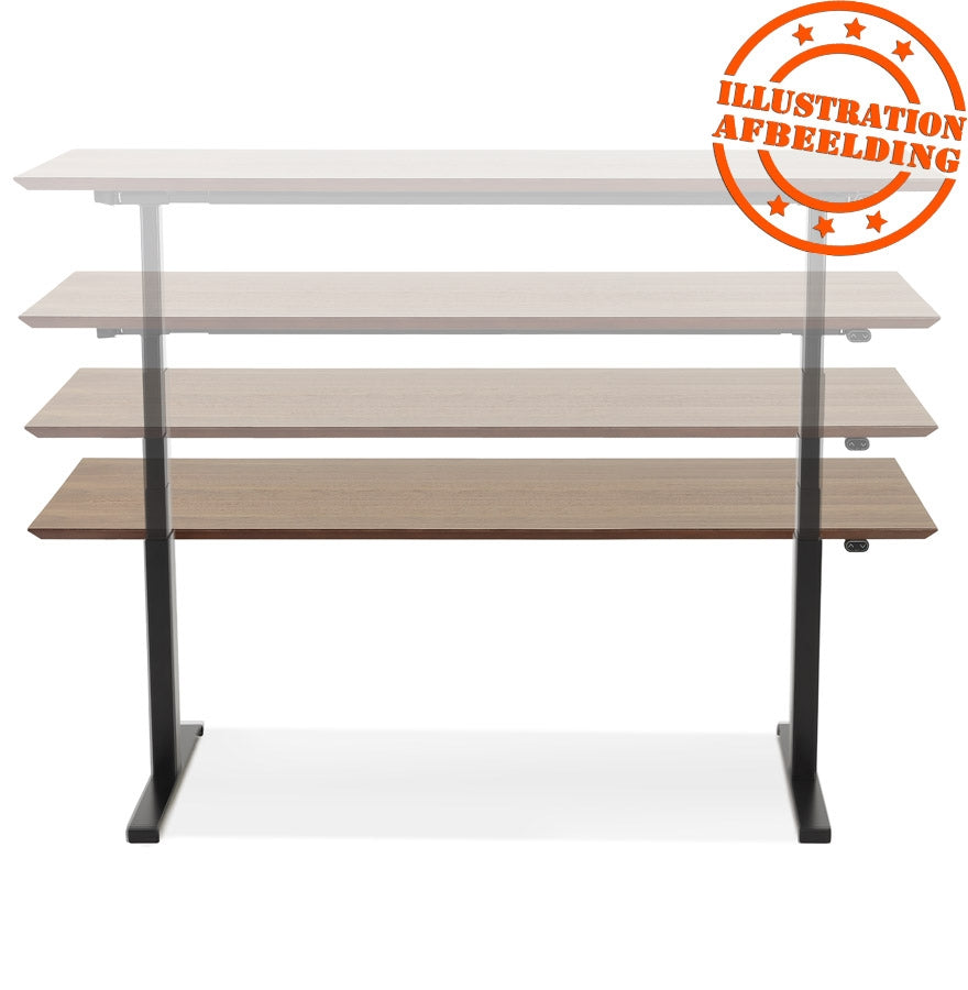 Natura | Luxe Elektrisch Zit/Sta-Bureau – Natuurlijke Houtafwerking – 150x70 cm