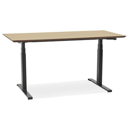 Natura | Luxe Elektrisch Zit/Sta-Bureau – Natuurlijke Houtafwerking – 150x70 cm-OfficeKing