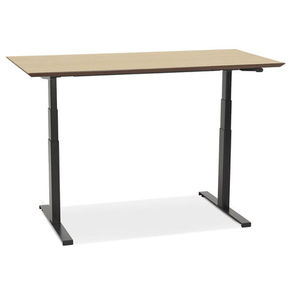 Natura | Luxe Elektrisch Zit/Sta-Bureau – Natuurlijke Houtafwerking – 150x70 cm-OfficeKing