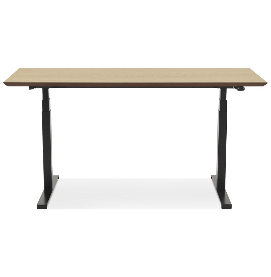 Natura | Luxe Elektrisch Zit/Sta-Bureau – Natuurlijke Houtafwerking – 150x70 cm-OfficeKing