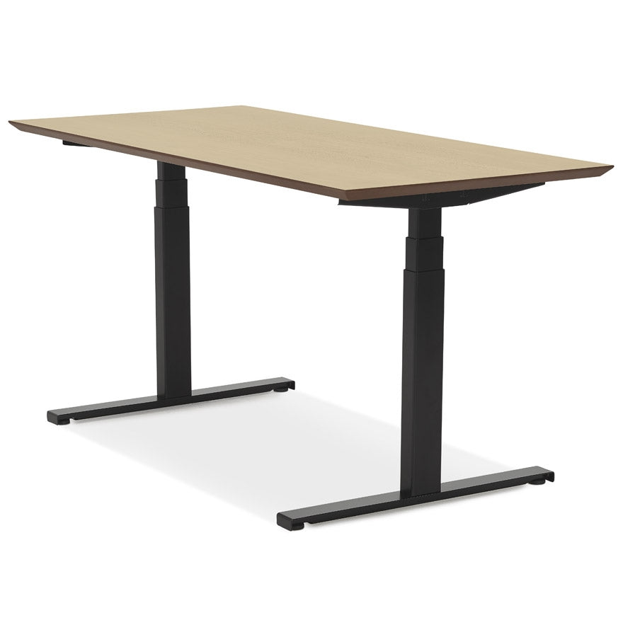 Natura | Luxe Elektrisch Zit/Sta-Bureau – Natuurlijke Houtafwerking – 150x70 cm-OfficeKing