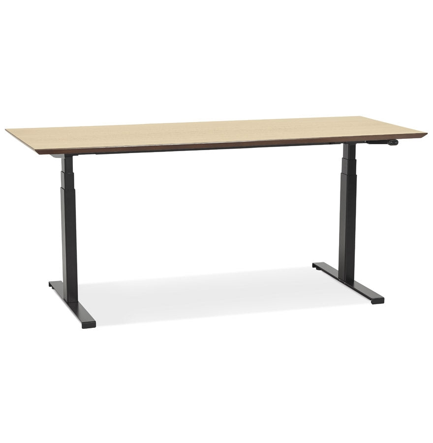 Natura | Luxe Elektrisch Zit/Sta-Bureau – Natuurlijke Houtafwerking – 180x90 cm