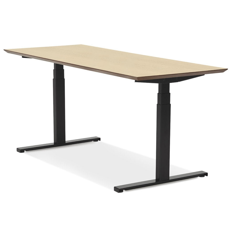 Natura | Luxe Elektrisch Zit/Sta-Bureau – Natuurlijke Houtafwerking – 180x90 cm