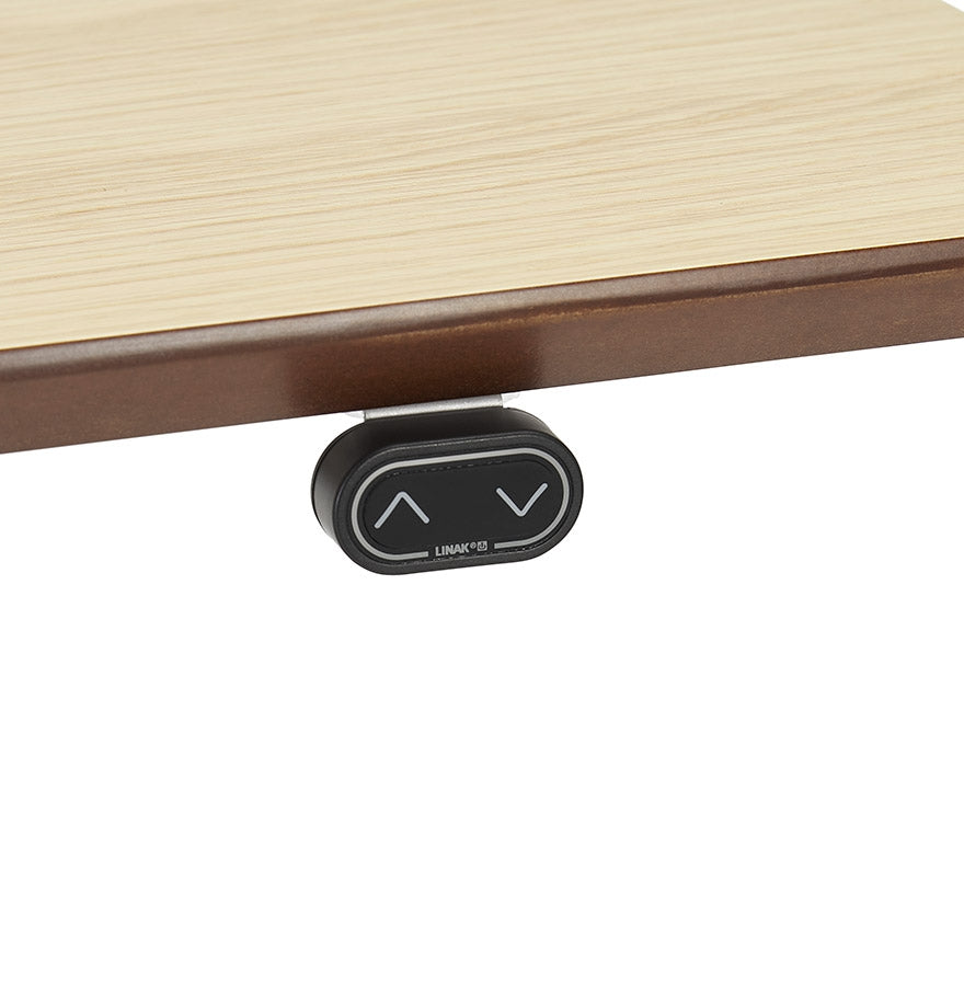 Alvoria | Luxe Elektrisch Zit/Sta-Bureau – Natuurlijke Houtafwerking – 180x90 cm