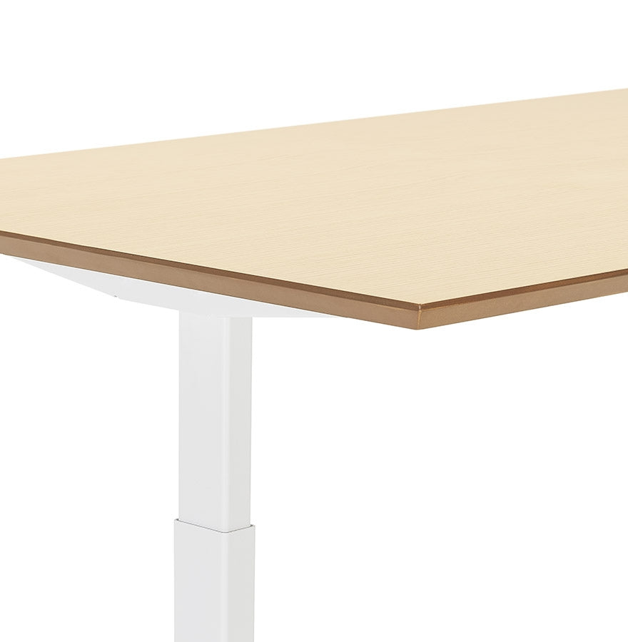 Alvoria | Luxe Elektrisch Zit/Sta-Bureau – Natuurlijke Houtafwerking – 180x90 cm
