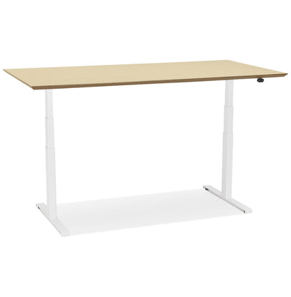 Alvoria | Luxe Elektrisch Zit/Sta-Bureau – Natuurlijke Houtafwerking – 180x90 cm-OfficeKing