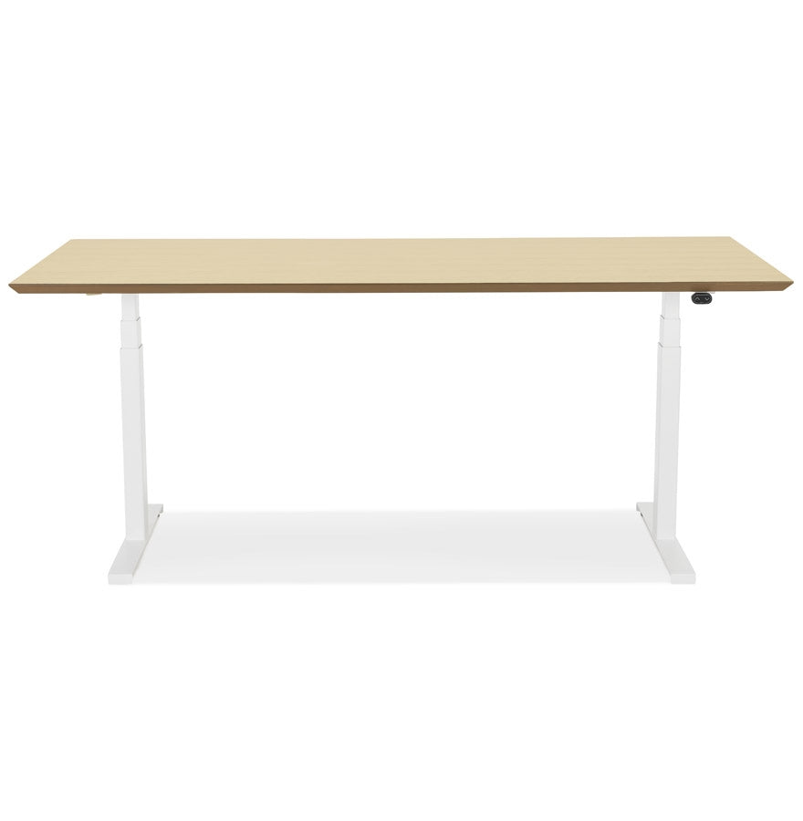 Alvoria | Luxe Elektrisch Zit/Sta-Bureau – Natuurlijke Houtafwerking – 180x90 cm-OfficeKing