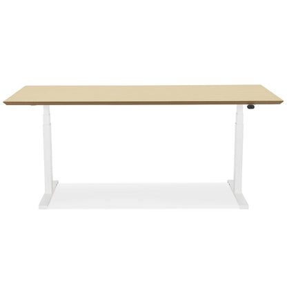 Alvoria | Luxe Elektrisch Zit/Sta-Bureau – Natuurlijke Houtafwerking – 180x90 cm-OfficeKing