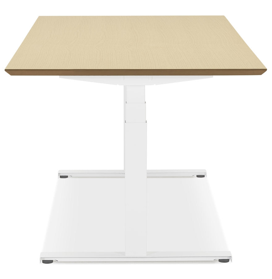 Alvoria | Luxe Elektrisch Zit/Sta-Bureau – Natuurlijke Houtafwerking – 180x90 cm-OfficeKing