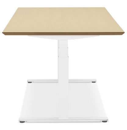 Alvoria | Luxe Elektrisch Zit/Sta-Bureau – Natuurlijke Houtafwerking – 180x90 cm-OfficeKing