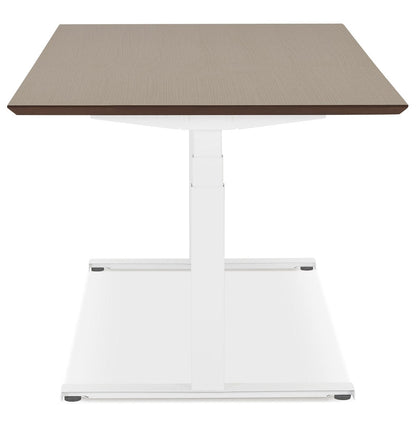 Natura | Luxe elektrisch zit-sta bureau – notenhout afwerking – 180x90 cm-OfficeKing