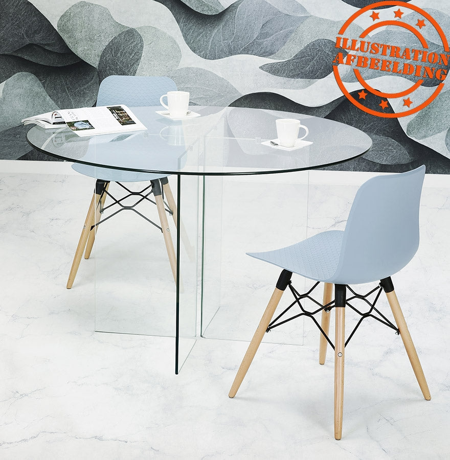 Nordique | Elegante blauwe designstoel – Scandinavisch comfort-OfficeKing