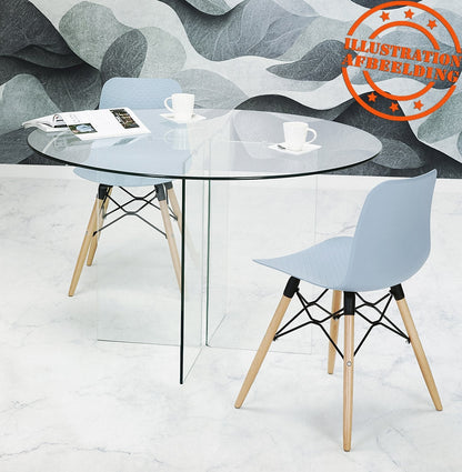 Nordique | Elegante blauwe designstoel – Scandinavisch comfort-OfficeKing