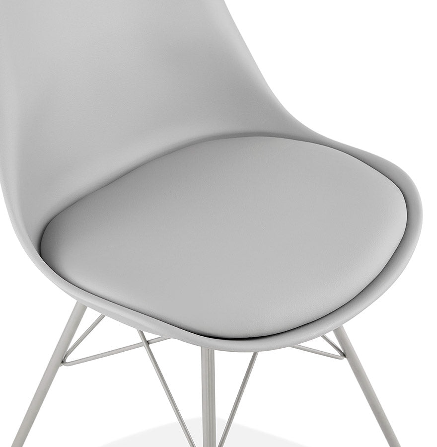 Virella | Grijze Designstoel – industriële elegantie-OfficeKing