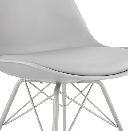 Virella | Grijze Designstoel – industriële elegantie-OfficeKing