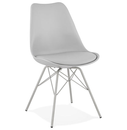 Virella | Grijze Designstoel – industriële elegantie-OfficeKing