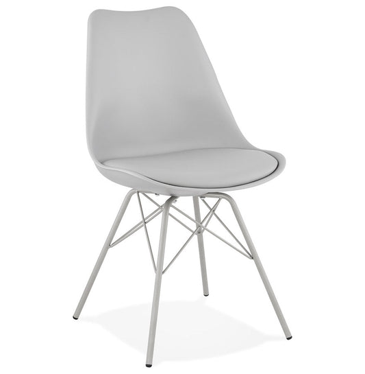 Virella | Grijze Designstoel – industriële elegantie-OfficeKing