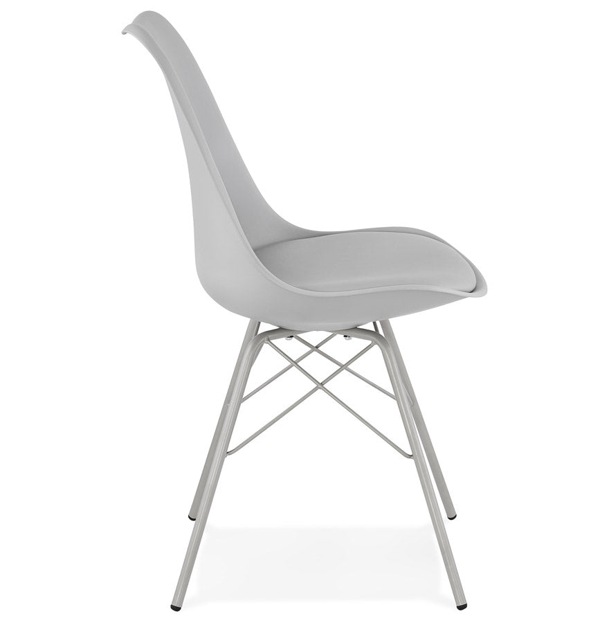 Virella | Grijze Designstoel – industriële elegantie-OfficeKing