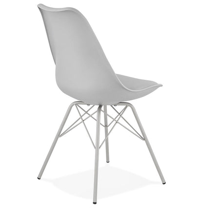 Virella | Grijze Designstoel – industriële elegantie-OfficeKing