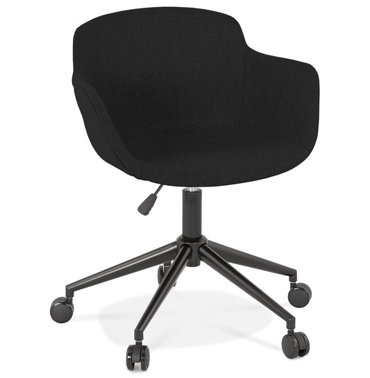 Nerova | Luxe zwarte bureaustoel met wieltjes – ergonomisch en stijlvol-OfficeKing