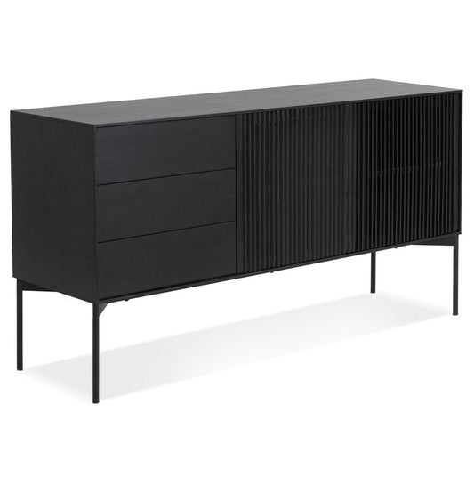 Noxara | Luxe opbergmeubel van zwart hout – stijlvol en functioneel-OfficeKing