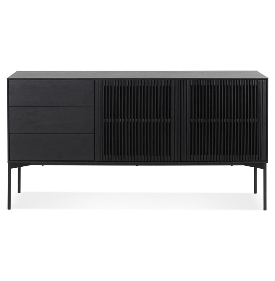 Noxara | Luxe opbergmeubel van zwart hout – stijlvol en functioneel-OfficeKing