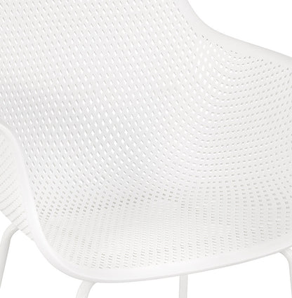 Drakara | Elegante geperforeerde stoel met armleuningen voor binnen en buiten-OfficeKing