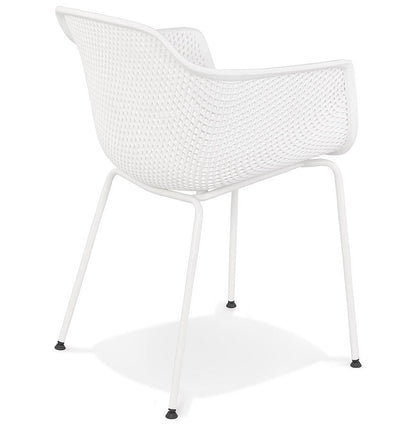 Drakara | Elegante geperforeerde stoel met armleuningen voor binnen en buiten-OfficeKing