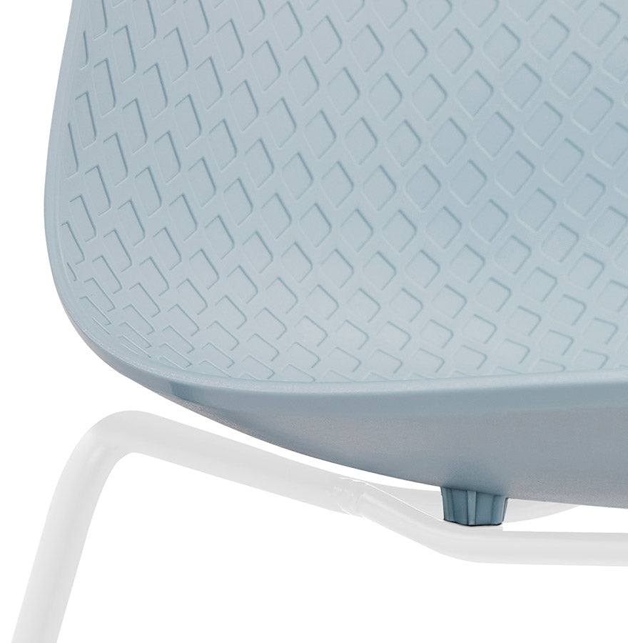 Alurea | Luxe blauwe stoel met elegante metalen poten-OfficeKing