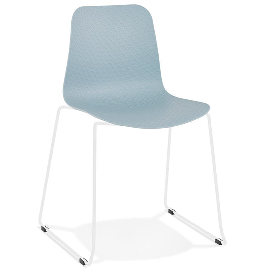 Alurea | Luxe blauwe stoel met elegante metalen poten-OfficeKing