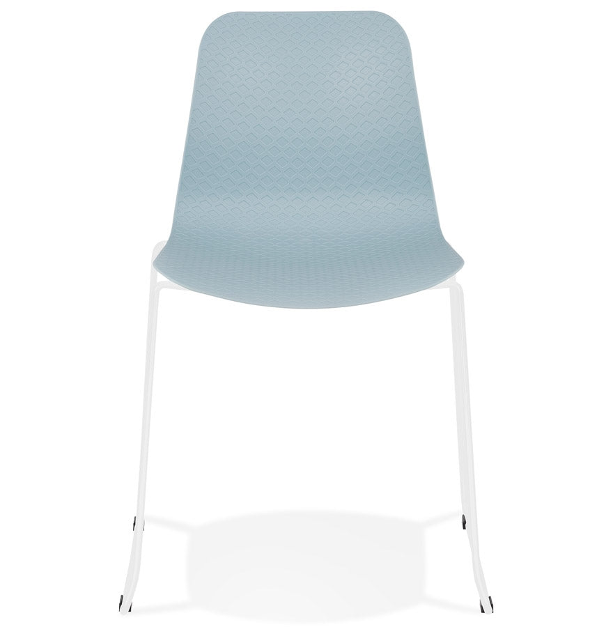 Alurea | Luxe blauwe stoel met elegante metalen poten-OfficeKing