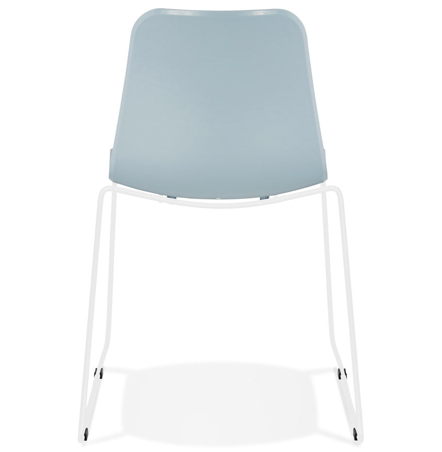 Alurea | Luxe blauwe stoel met elegante metalen poten-OfficeKing