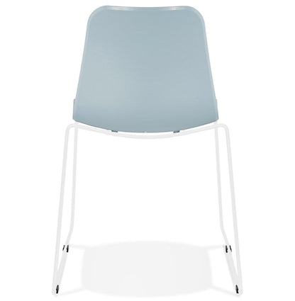 Alurea | Luxe blauwe stoel met elegante metalen poten-OfficeKing