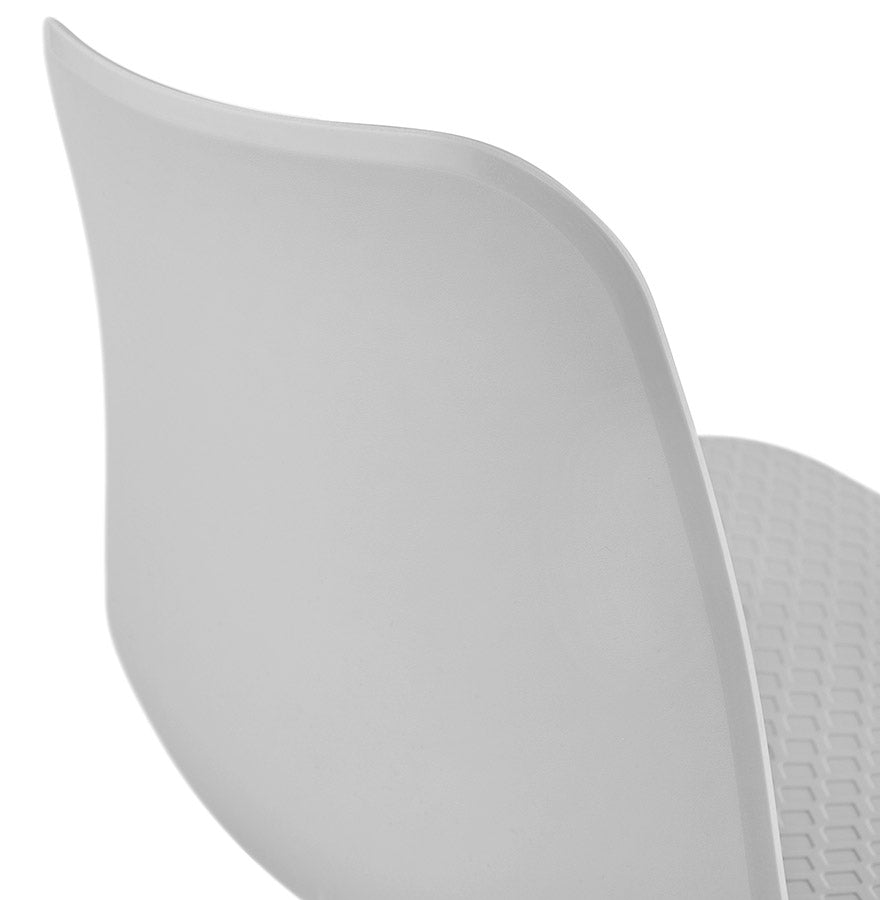 Vistara | Luxe grijze stoel met elegante metalen poten-OfficeKing