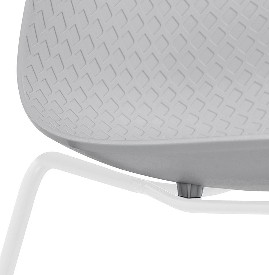 Vistara | Luxe grijze stoel met elegante metalen poten-OfficeKing