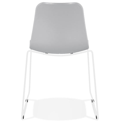Vistara | Luxe grijze stoel met elegante metalen poten-OfficeKing