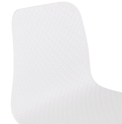 Vitraza | Luxe witte stoel met zwarte metalen poten-OfficeKing