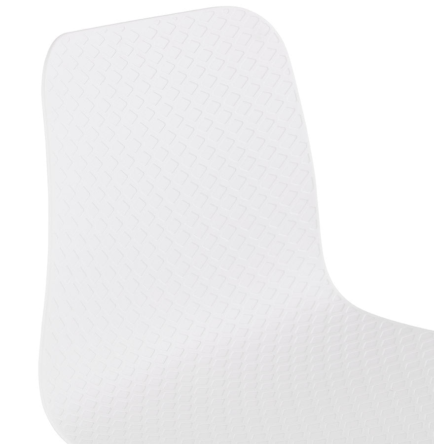 Alurea | Elegante witte stoel met metalen poten-OfficeKing