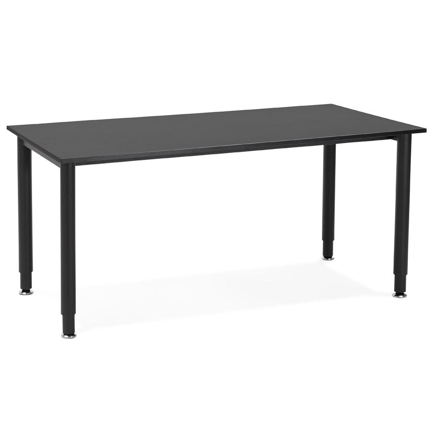 Nivara | Elegant zwart vergadertafel – 160x80 cm – perfect voor moderne ruimtes