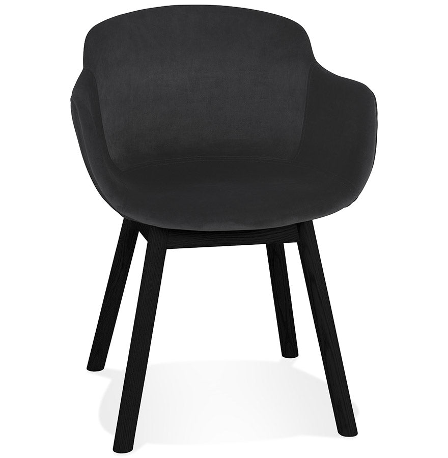 Veloria | Luxe fluwelen stoel met armleuningen - tijdloos design