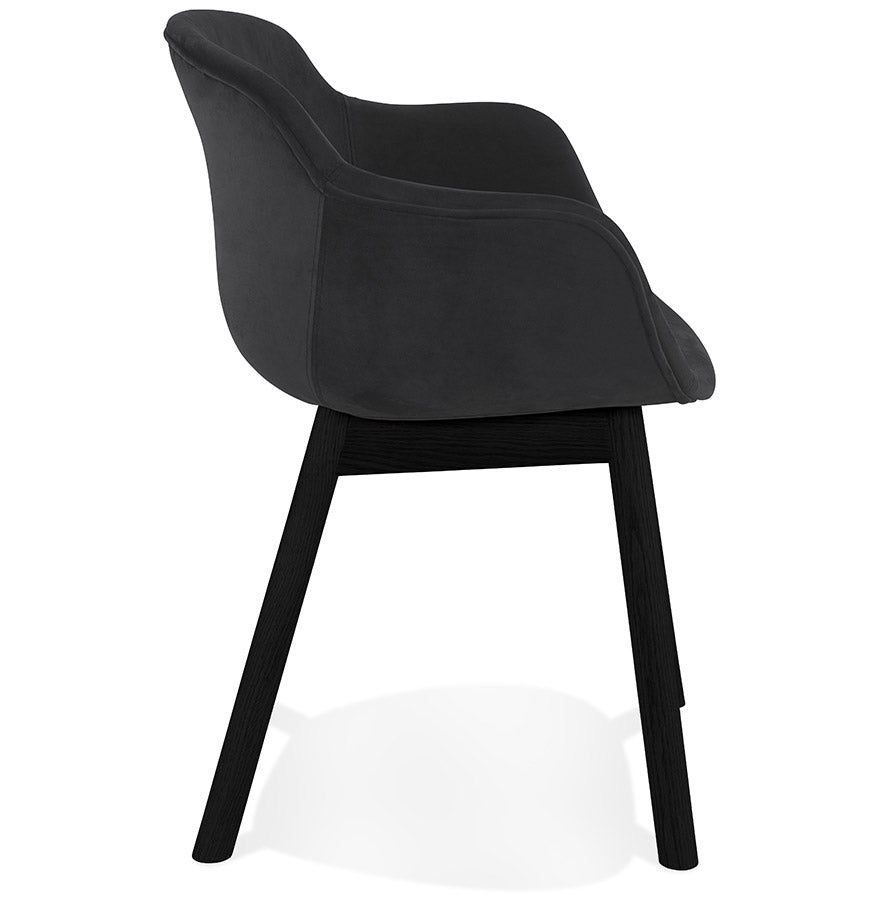 Veloria | Luxe fluwelen stoel met armleuningen - tijdloos design