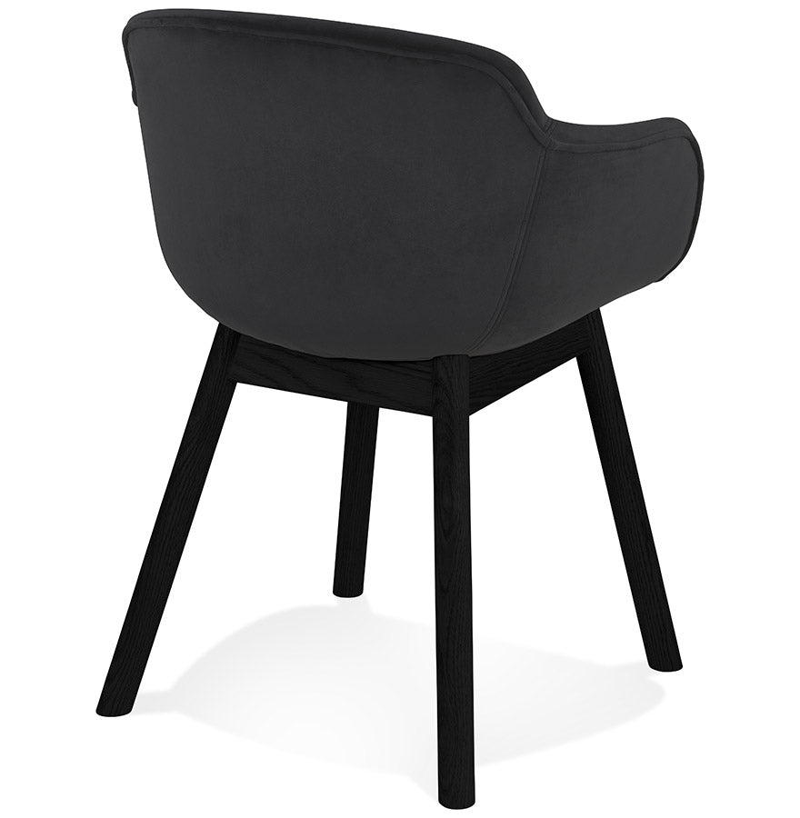 Veloria | Luxe fluwelen stoel met armleuningen - tijdloos design