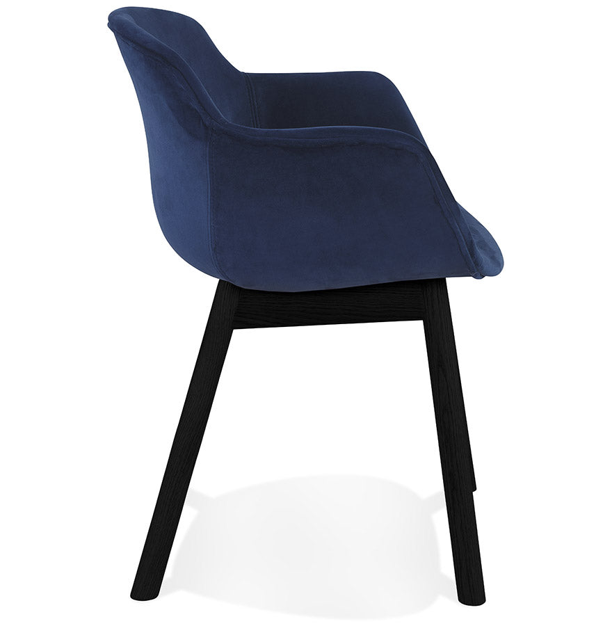 Velura | Luxe fluwelen stoel met armleuningen - elegant design