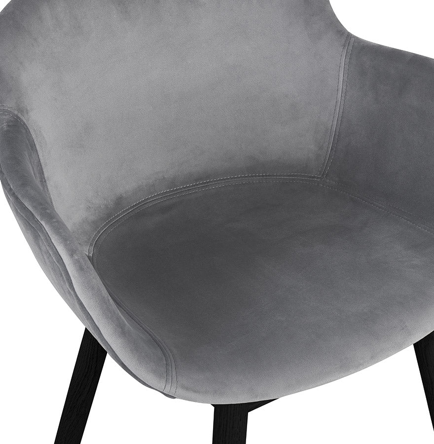 Velora | Luxe fluwelen stoel met armleuningen - elegant en comfortabel