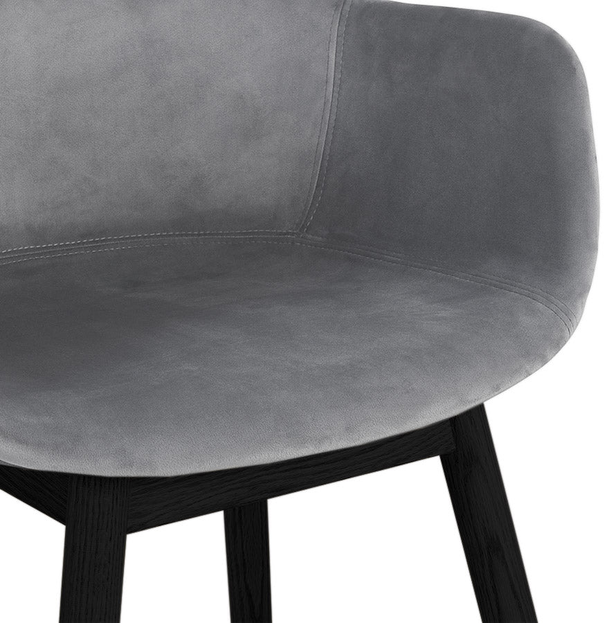 Velora | Luxe fluwelen stoel met armleuningen - elegant en comfortabel