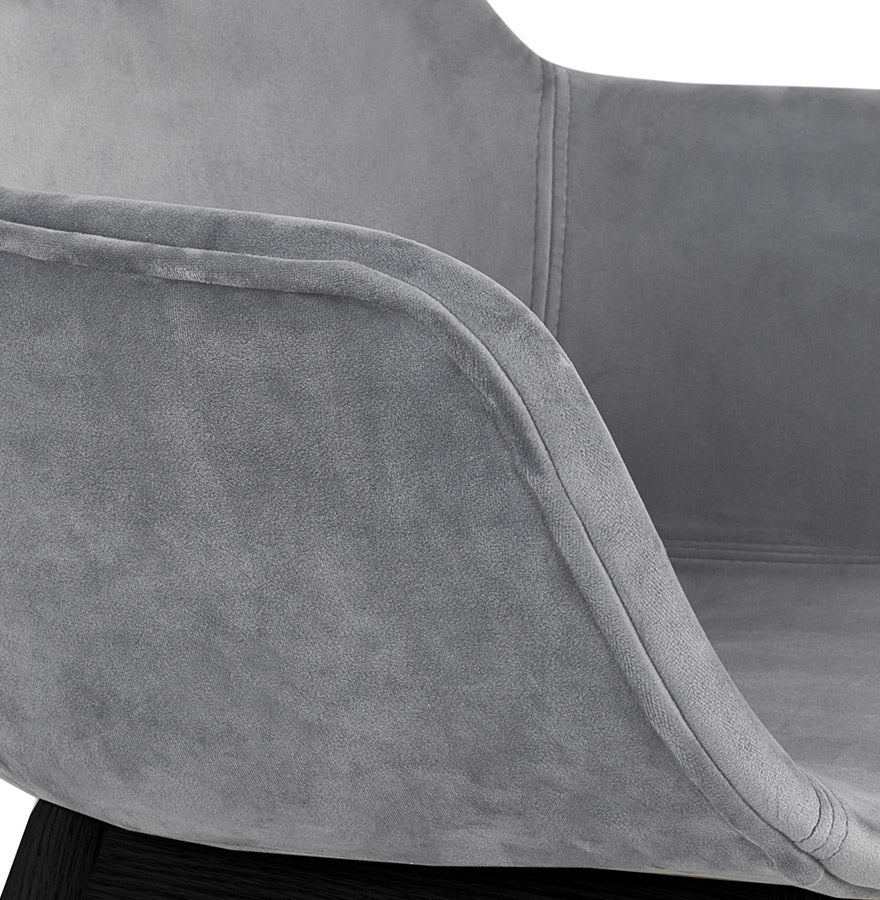 Velora | Luxe fluwelen stoel met armleuningen - elegant en comfortabel